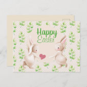 ハッピーイースターバニー ポストカード (正面/裏面)