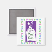 ハッピーイースターバニー マグネット (正面/裏面)