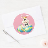 ハッピーイースターバニー ラウンドシール (封筒)