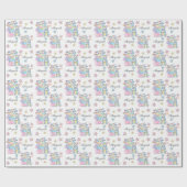 ハッピーイースターバニー ラッピングペーパー (フラット)