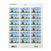 ハッピーイースターバニー ラベル (フルシート)