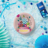 ハッピーイースターバニー、卵デザイン ペーパーボウル (パーティー)