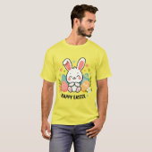 ハッピーイースターバニー Tシャツ (正面フル)