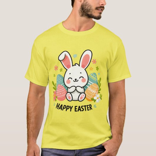 ハッピーイースターバニー Tシャツ (正面)