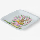 ハッピーイースターバニーin a Bucket ペーパープレート (傾斜あり)