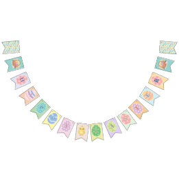 ハッピーイースターバンティング旗 バンティングフラッグ