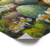 ハッピーイースターバ絵を描ニー ポスター (角)