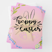 ハッピーイースターパかわいらしステル ラッピングペーパーシート (インサイチュ)