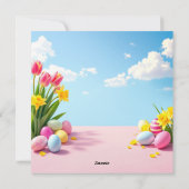 ハッピーイースターパグバイナイ耳 シーズンカード (裏面)