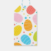 ハッピーイースターパステルイースターエッグズキュート ギフトタグ (裏面)
