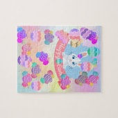 ハッピーイースターパステルイースターバニー ジグソーパズル (横)