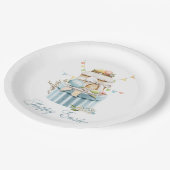 ハッピーイースターパステルエッグ紙プレート ペーパープレート (アングル)