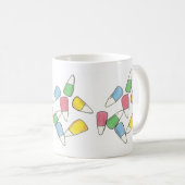 ハッピーイースターパステルキャンディコーンキャンディコーンマグ コーヒーマグカップ (正面右)