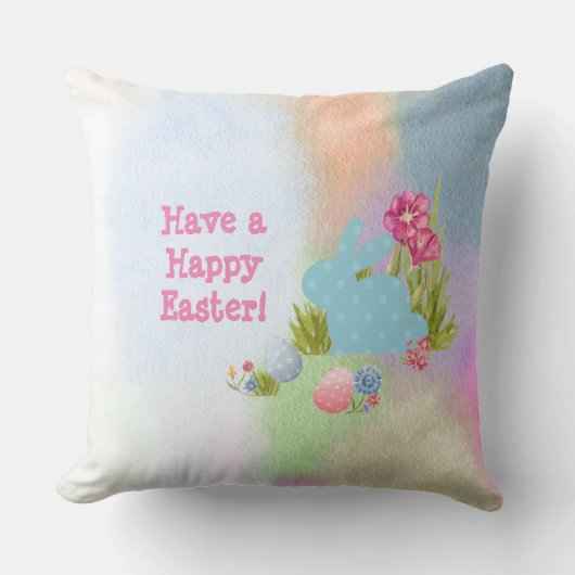 ハッピーイースターパステル クッション (正面)