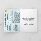 ハッピーイースターパーソナライズされたとデビルエッグレシピ カード (内部)