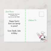 ハッピーイースターパーソナライズされたはがき ポストカード (裏面)