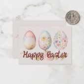 ハッピーイースターパーソナライズされたカードとウィッシュ。 ノートカード (正面/裏面インサイチュ)