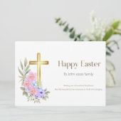 ハッピーイースターパーソナライズされたクリスチャン・カード シーズンカード (スタンド正面)