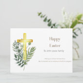 ハッピーイースターパーソナライズされたクリスチャン・カード シーズンカード (スタンド正面)