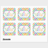 ハッピーイースターパーソナライズされたシール スクエアシール (シート)