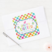 ハッピーイースターパーソナライズされたシール スクエアシール (封筒)