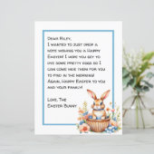 ハッピーイースターパーソナライズされたバニー文字 (スタンド正面)