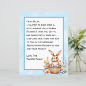 ハッピーイースターパーソナライズされたバニー文字 (スタンド正面)