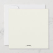 ハッピーイースターパーソナライズされたヴィンテージバニーと卵 シーズンカード (裏面)