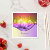 ハッピーイースターパーソナライズされた着色エッグナプキンズ スタンダードカクテルナプキン (インサイチュ)