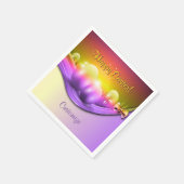 ハッピーイースターパーソナライズされた着色エッグナプキンズ スタンダードカクテルナプキン (角)