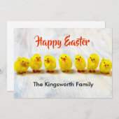 ハッピーイースターパーソナライズされた シーズンカード (正面/裏面)