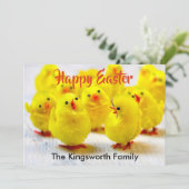 ハッピーイースターパーソナライズされた シーズンカード (スタンド正面)