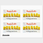 ハッピーイースターパーソナライズされた 長方形シール (シート)