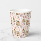 ハッピーイースターパーティーバニーお祝いピンク 紙コップ (右)