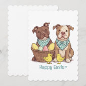 ハッピーイースターピットブルドッグ シーズンカード (正面/裏面)