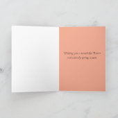 ハッピーイースターピンクチューリップダッフォディルウォーター色 カード (内部)