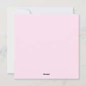 ハッピーイースターピンクフォトグリーティング シーズンカード (裏面)