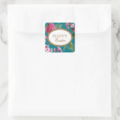 ハッピーイースターピンク スクエアシール (バッグ)
