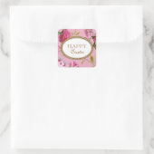 ハッピーイースターピンク スクエアシール (バッグ)