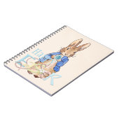 ハッピーイースターピーターザイースターバニーウサギ ノートブック (左側)