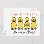 ハッピーイースターピープポストカード シーズンポストカード (正面/裏面)