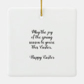 ハッピーイースターファウンディアインフラワーガーデンホリデイ セラミックオーナメント (裏面)