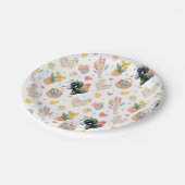 ハッピーイースターファミリ（白） -紙プレート ペーパープレート (アングル)