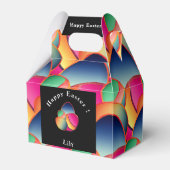 ハッピーイースターフォイルカラフルグラデーション4イースターエッグ フェイバーボックス (正面サイド)