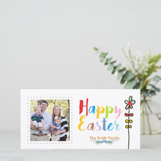 ハッピーイースターフォトカード シーズンカード (スタンド正面)