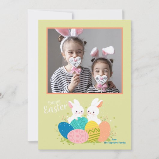ハッピーイースターフォトカード シーズンカード (正面)