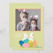 ハッピーイースターフォトカード シーズンカード (正面/裏面)