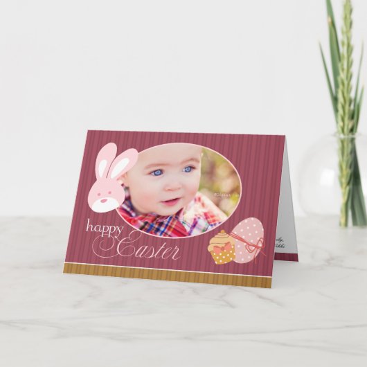 ハッピーイースターフォトグリーティングカード シーズンカード (正面)