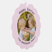 ハッピーイースターフォトグリーティングデコル オーナメントカード (右)