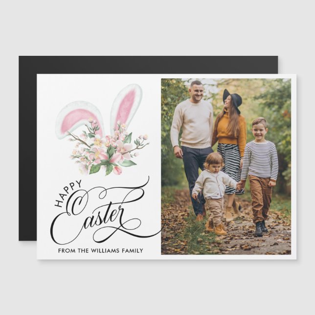 ハッピーイースターフォトタイポグラフィ (正面/裏面)